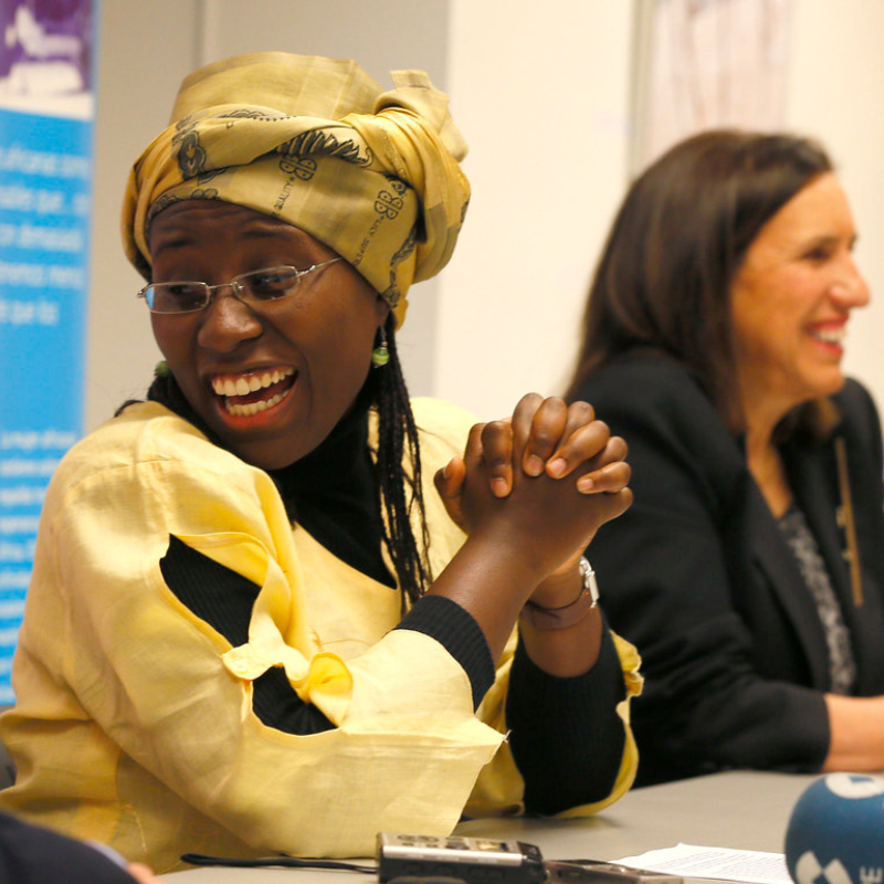 Vanessa Koutouan, Premio Harambee España 2015 a la Promoción e Igualdad de la Mujer Africana por su trabajo como directora en el Centro Rural Ilomba, una iniciativa asistencial y educativa en Costa de Marfil