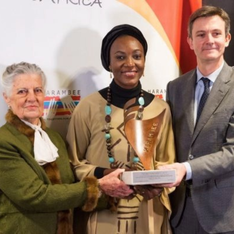 la farmacéutica nigeriana Ebele Okoye, que ha recibido el Premio Harambee 2018 por la defensa de los derechos de la mujer en África.