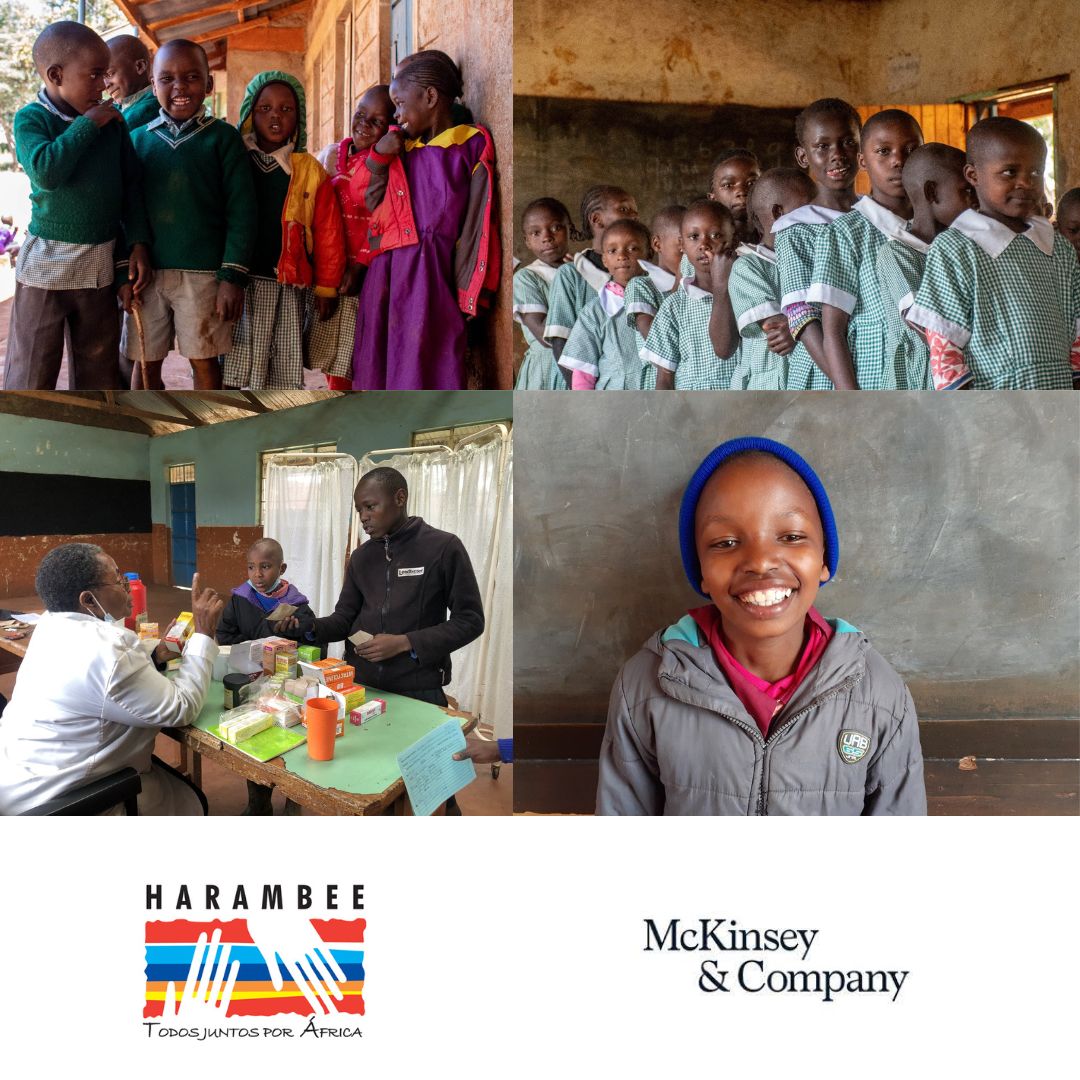 McKinsey & Company elige el Programa de Salud Infantil - CHEP de Harambee para salvar vidas de niños en Kenia, en su Campaña 2023 del Proyecto Ayuda Activa.
