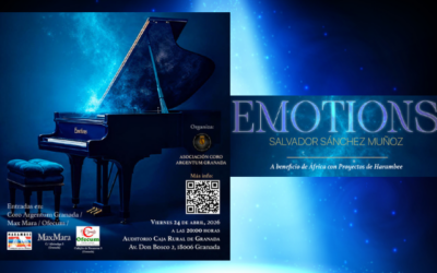 Próximo concierto de piano “EMOTIONS” organizado por la Asociación Coro Argentum Granada